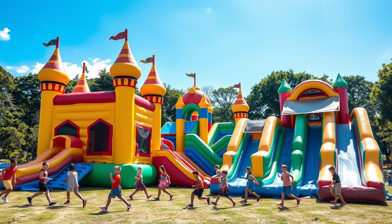 Onde encontrar brinquedos infláveis para crianças na Zona Leste?